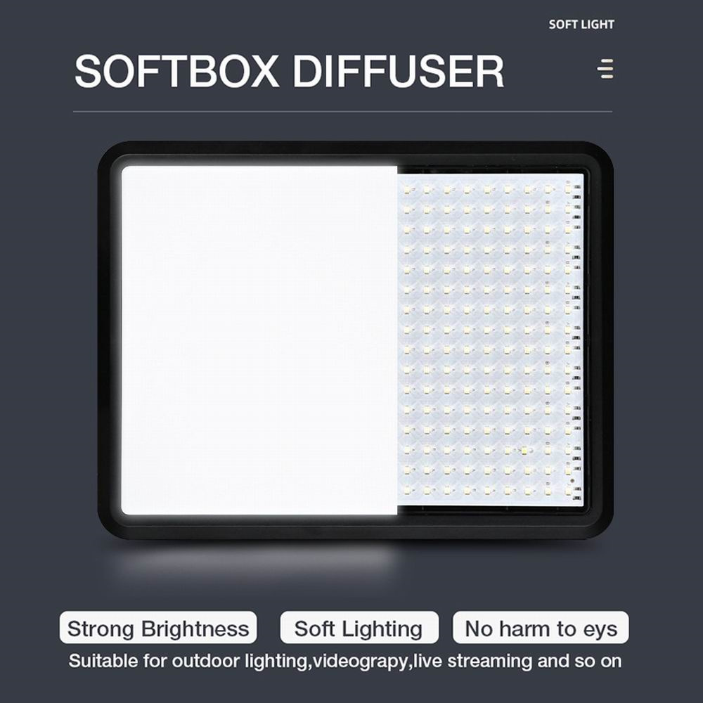 Photography Studio Lighting Set Up - Professionelles zweifarbiges LED-Panel 2800K-7000K – 12