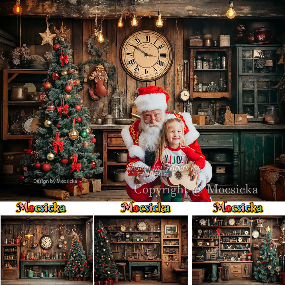 Photography Lighting Workshops - Mocsicka Santa's Workshop Holz Fotografie Hintergrund