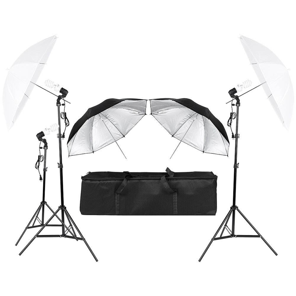 Photography Lighting Umbrella - 3*45W Fotografie Foto Video Portrait Studio