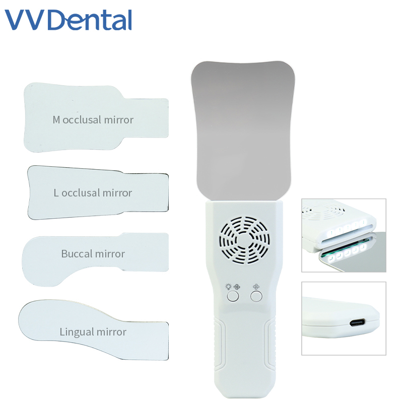 Photography Video Lighting Kit - VVDental Dental Anti-Fog-Spiegel-Set, beschlagfreie Intraoralfotografie, Edelstahlspiegel