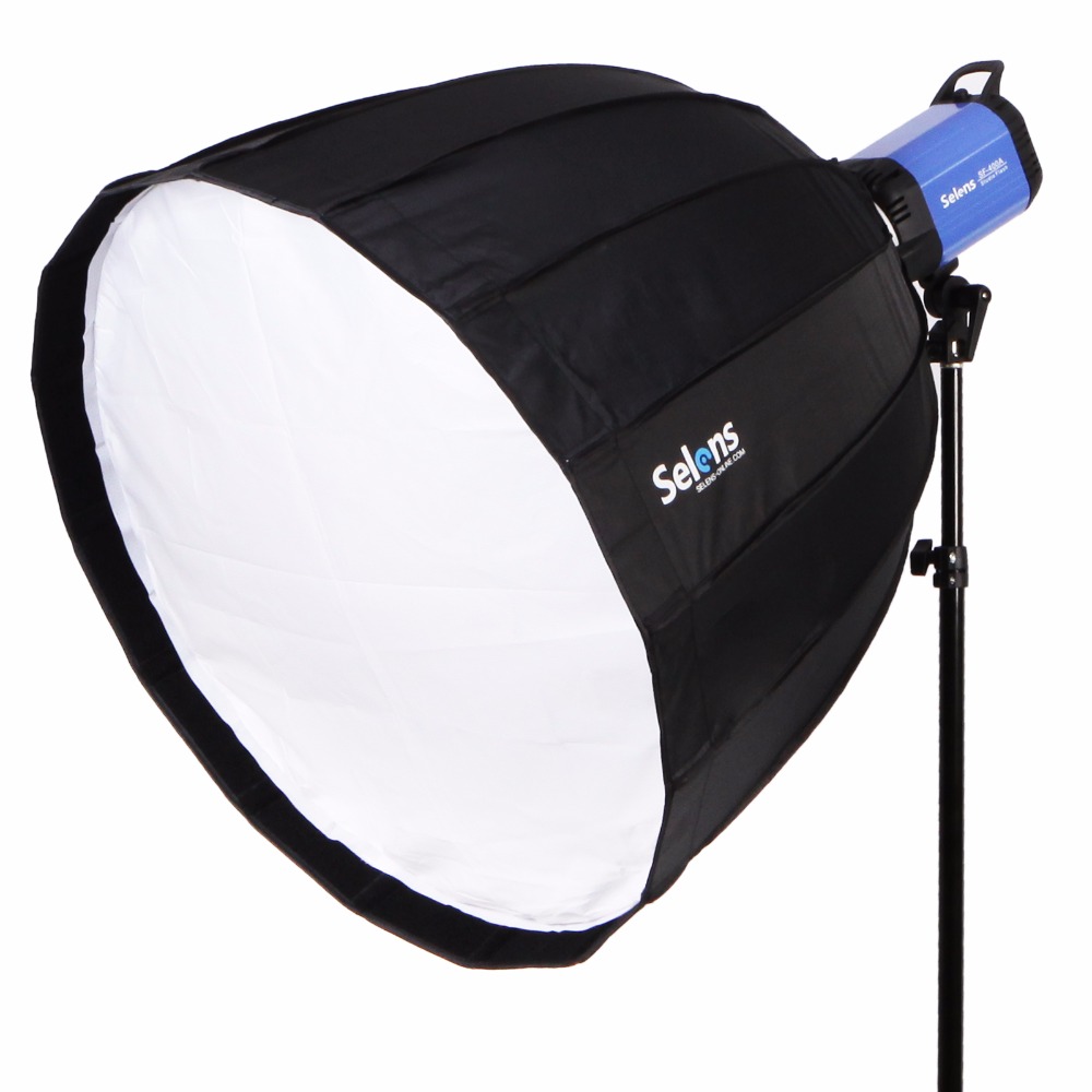 Photography Studio Lighting Set Up - Faltbarer, schnell aufbaubarer 90cm Fotostudio-Hexadekagon-Regenschirm-Softbox-Reflektor für