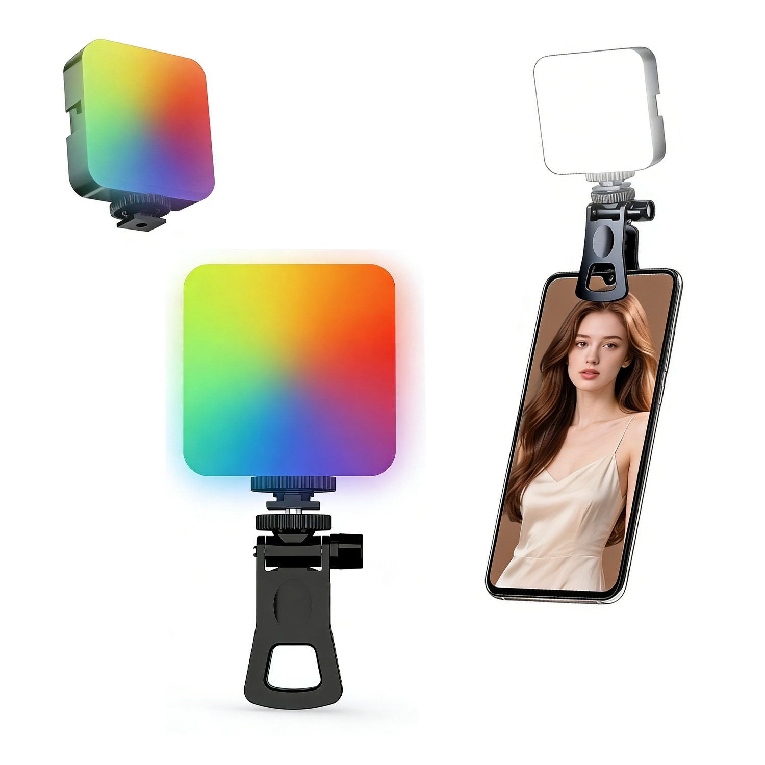 Photography Lighting Rgb - RGB-Taschenleuchte, Outdoor-Fotografie, Fülllicht, Live-Streaming, Fotokamera, vollfarbiges