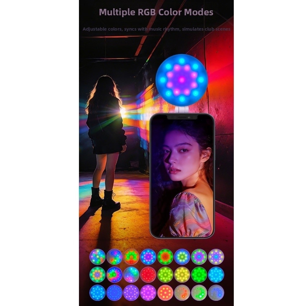 Photography Lighting Rgb - 3000-6500K Tragbares Mini-Füllicht mit Magnetischer Befestigung