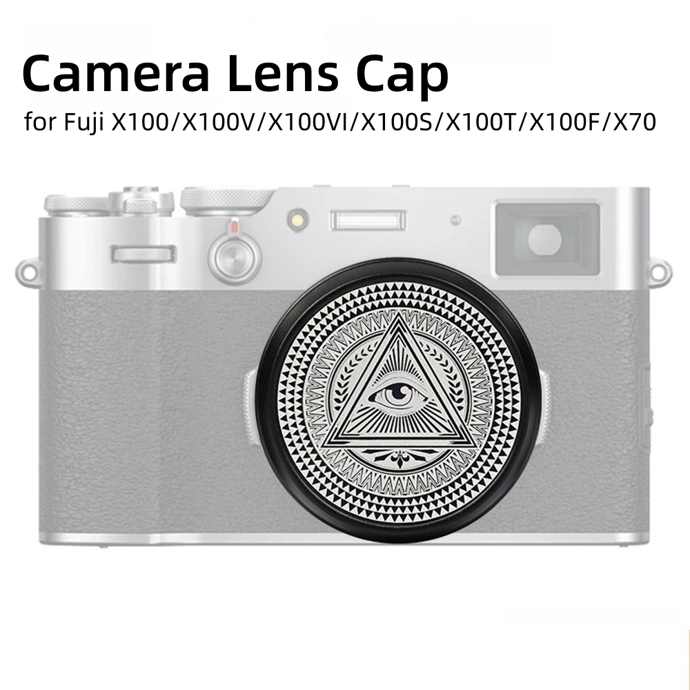 Fujifilm Camera X100Vi - Vintage Metall-Kameraobjektivdeckel Kamera-Frontkappe Schutzabdeckung für Fujifilm