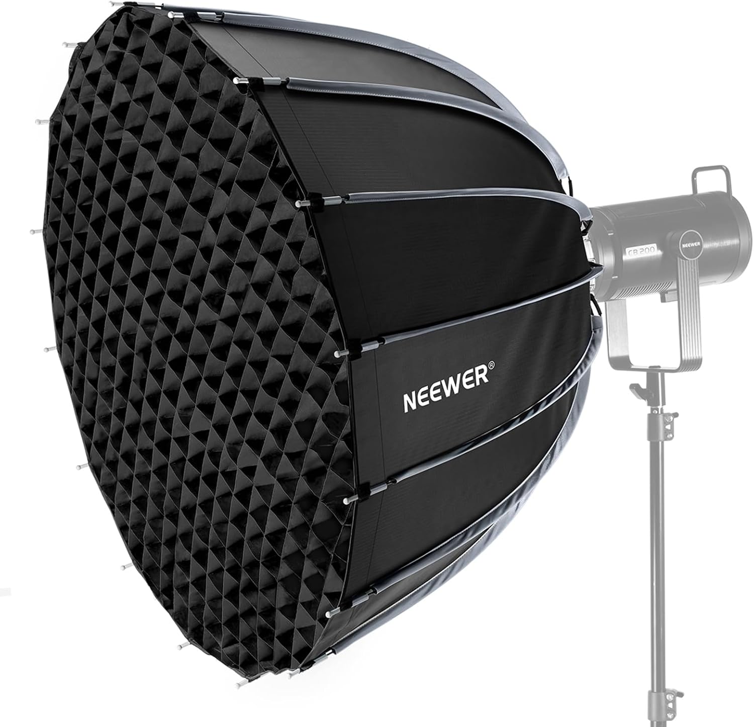 Photography Video Lighting Kit - Parabolische Softbox mit Bowens-Anschluss, 35,4-Zoll-Softbox-Kit mit