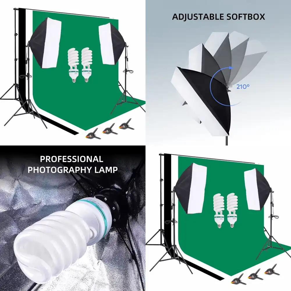 Photography Lighting Umbrella - 1 Fotostudio-Ausrüstung 2,6*3m Hintergrundständer Fotografie-Hintergrundset Softbox