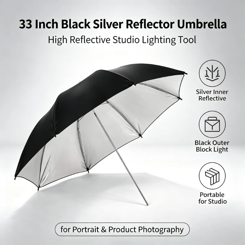 2026 Schwarzer Langlebiger 33- – Photography Lighting Umbrella Bewertung und Preis