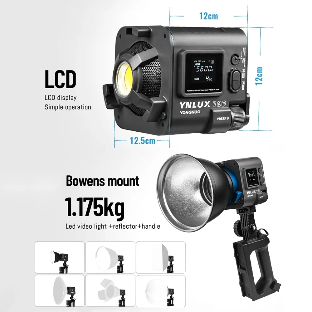 YONGNUO YNLUX100 100W 3200K-56 – Photography Lighting Led Bewertung und Preis
