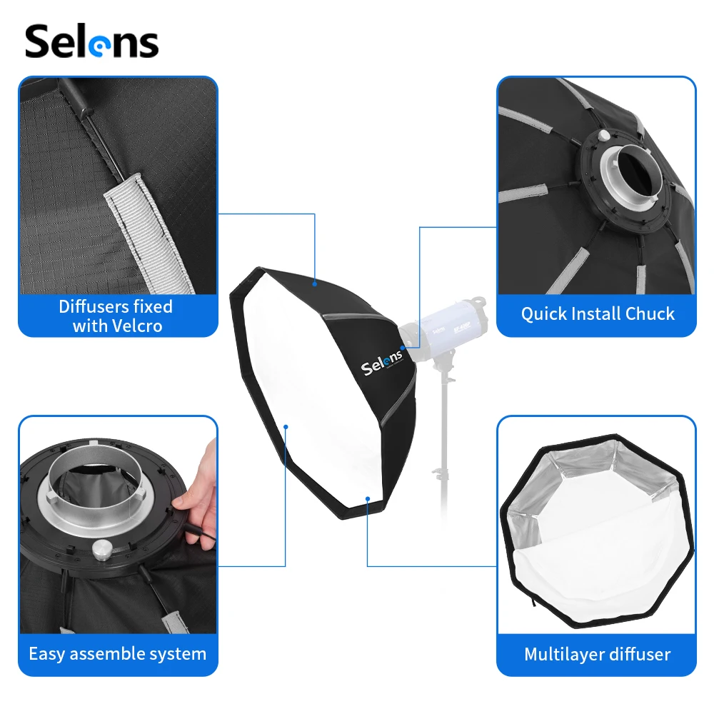 Selens 82/105cm Regenschirm-So – Photography Studio Lighting Set Up Bewertung und Preis