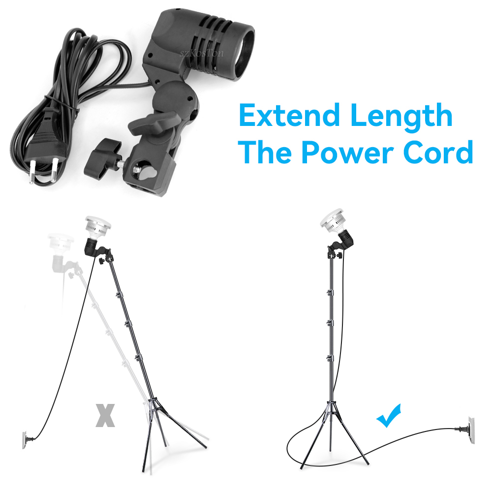 2PCS/1PC E27 Einzigen Kopf Lam – Photography Lighting Umbrella Bewertung und Preis
