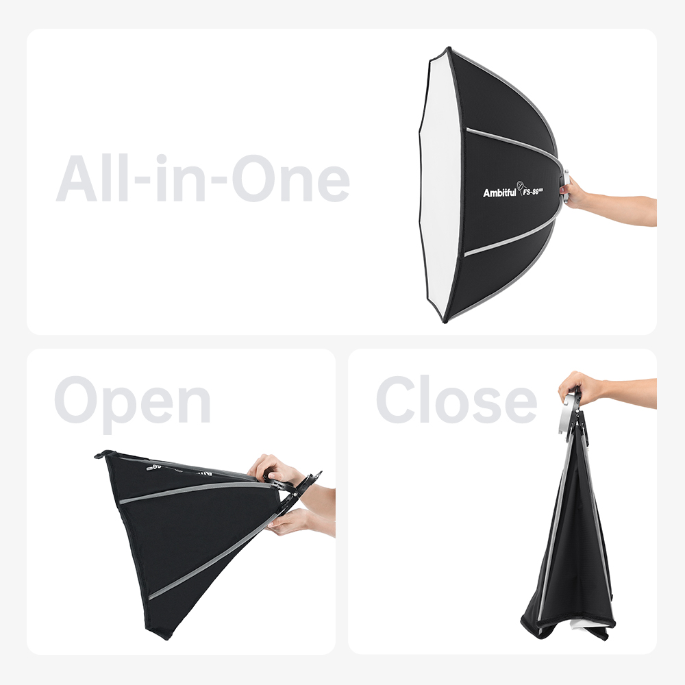AMBITFUL FS80PROII Schnell auf – Photography Studio Lighting Set Up Bewertung und Preis