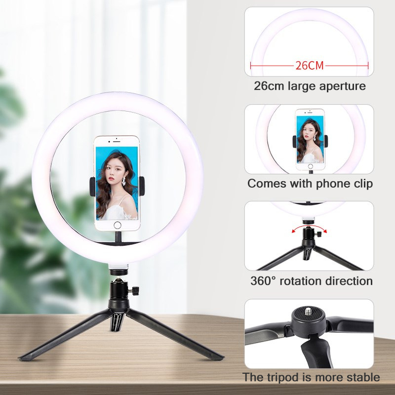 26 cm 10 zoll Led Ring Selfie  – Photography Video Lighting Kit Bewertung und Preis