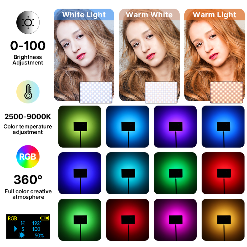 Ulanzi LT003 15 W RGB-Videoleu – Photography Lighting With Umbrella Bewertung und Preis