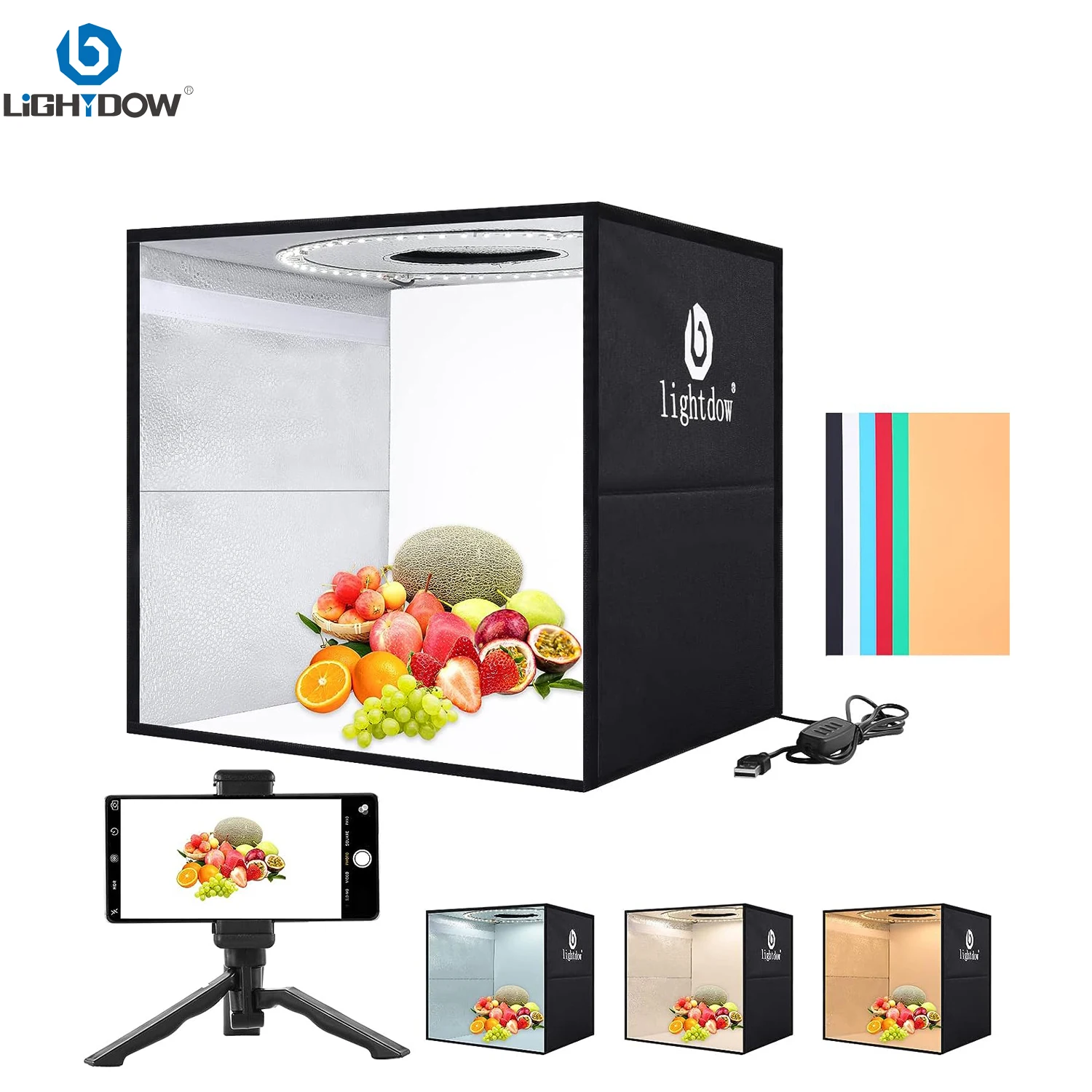 Lightdow Dimmbare Fotobox, LED – Photography Video Lighting Kit Bewertung und Preis